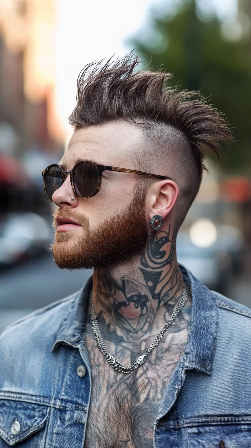 Bold and Edgy: The Modern Mohawk with a Textured Twist