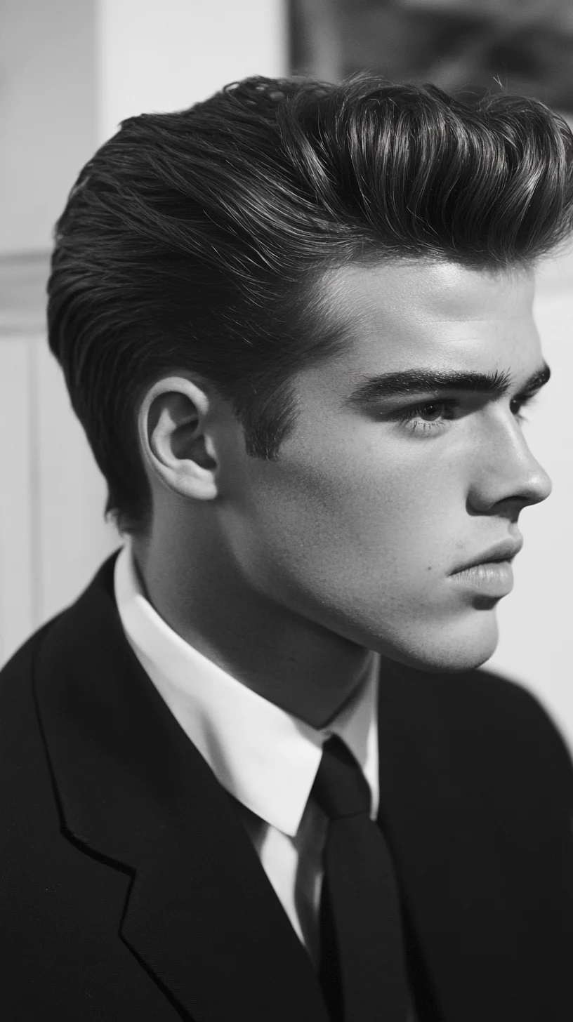 Bold and Sleek: The Timeless Classic Pompadour for a Polished Look