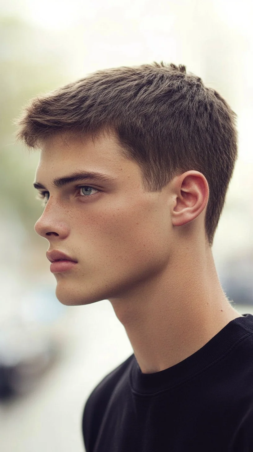 Clean and Crisp: The Timeless Textured Crop Haircut for Effortless Style