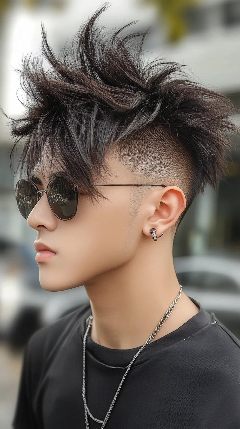 Edgy Spiked Hairstyle: Bold Texture for a Standout Look