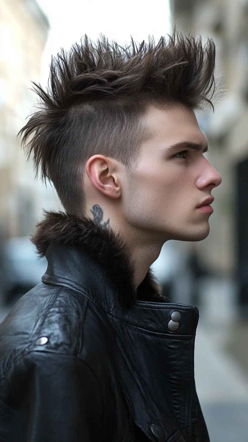 Edgy Spiked Mohawk: Unleash Your Inner Rebel with This Bold Look