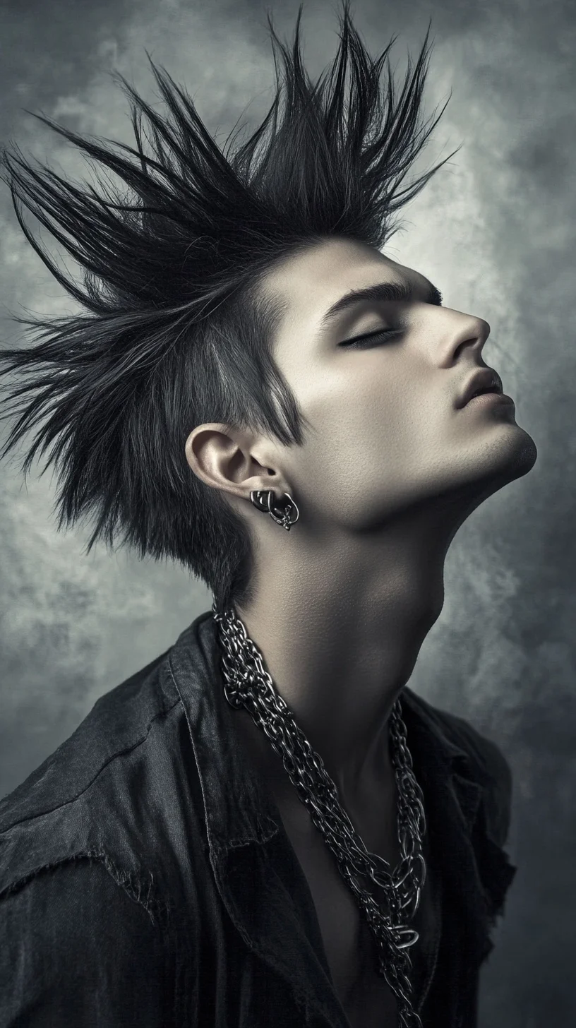 Edgy Spiky Hairstyle: Unleash Your Inner Rebel with Height and Attitude