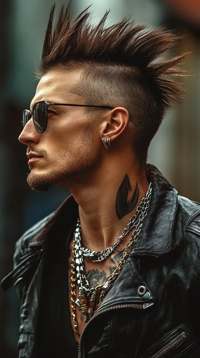 Edgy Textured Mohawk: Unleash Your Bold Style Statement