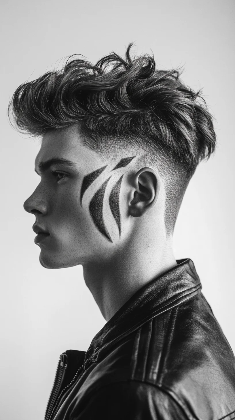 Edgy Undercut with Striking Hair Art for Bold Personalities