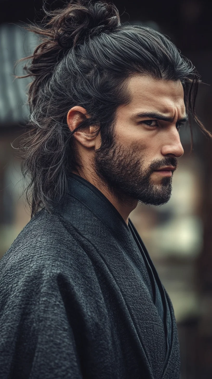 Effortless Elegance: The Modern Samurai Top Knot for Distinctive Style