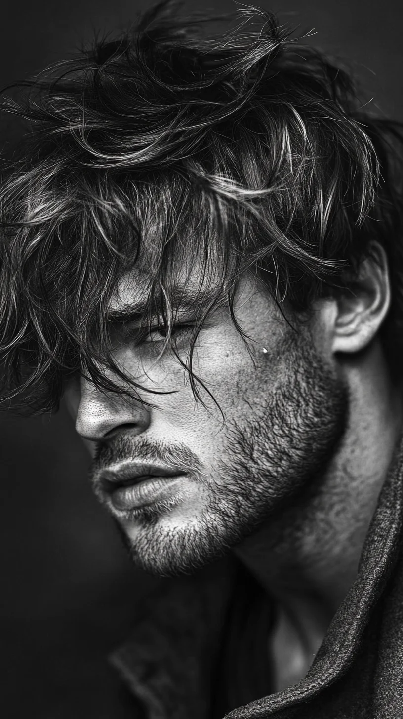 Effortless Tousled Waves: A Bold, Textured Look for the Modern Maverick