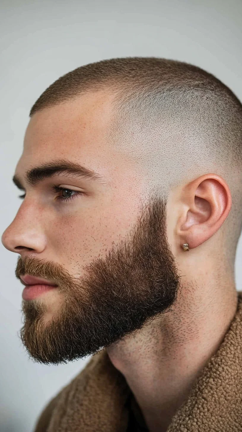 Effortlessly Bold: The Clean Fade with a Groomed Beard