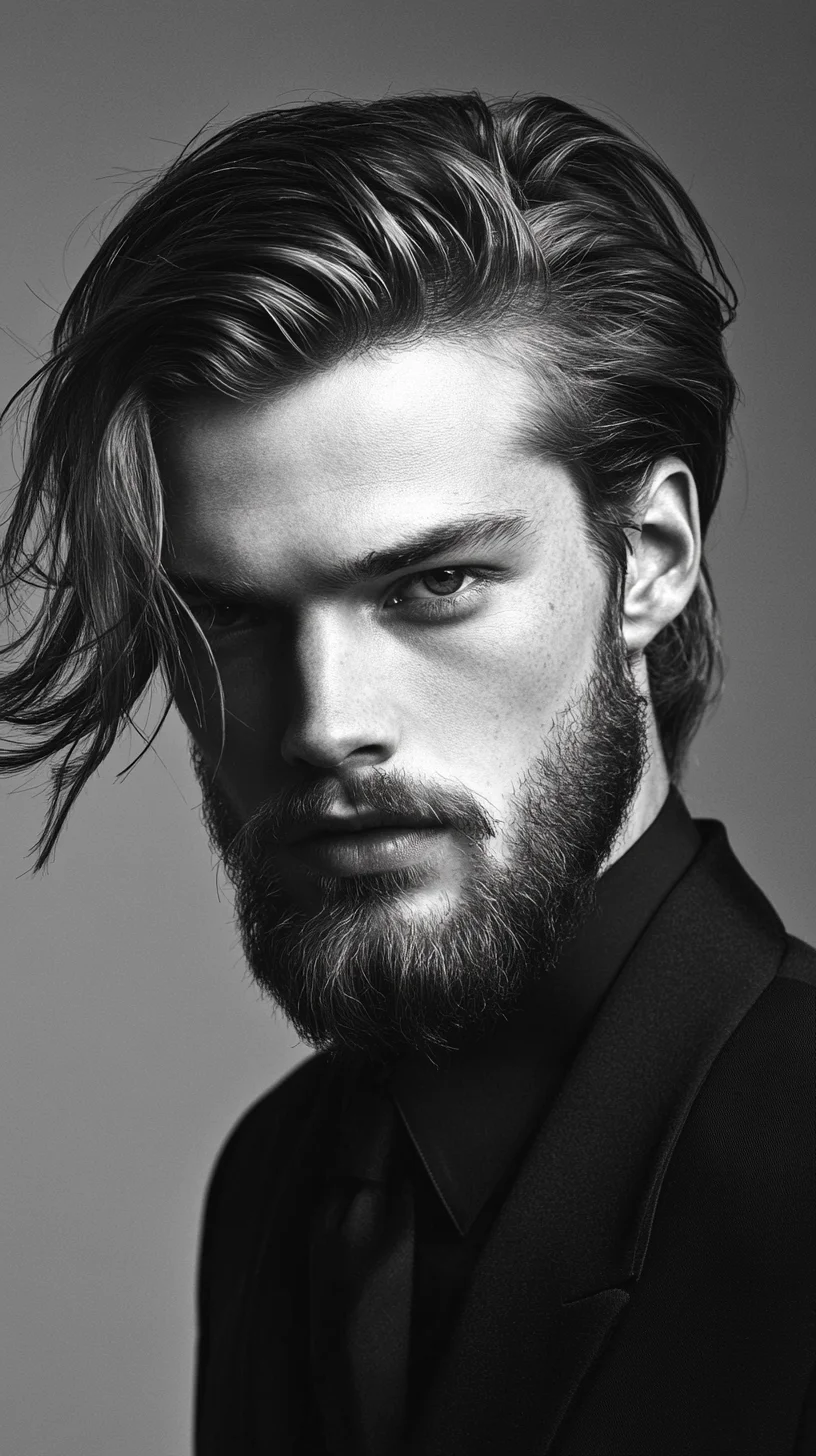 Effortlessly Chic: The Iconic Long Textured Hairstyle for Modern Men