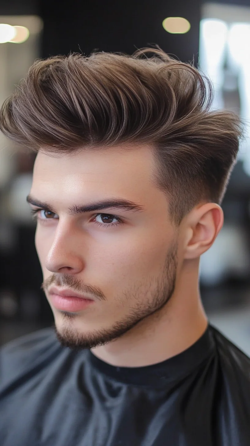 Effortlessly Chic: The Modern Voluminous Quiff Haircut for Men