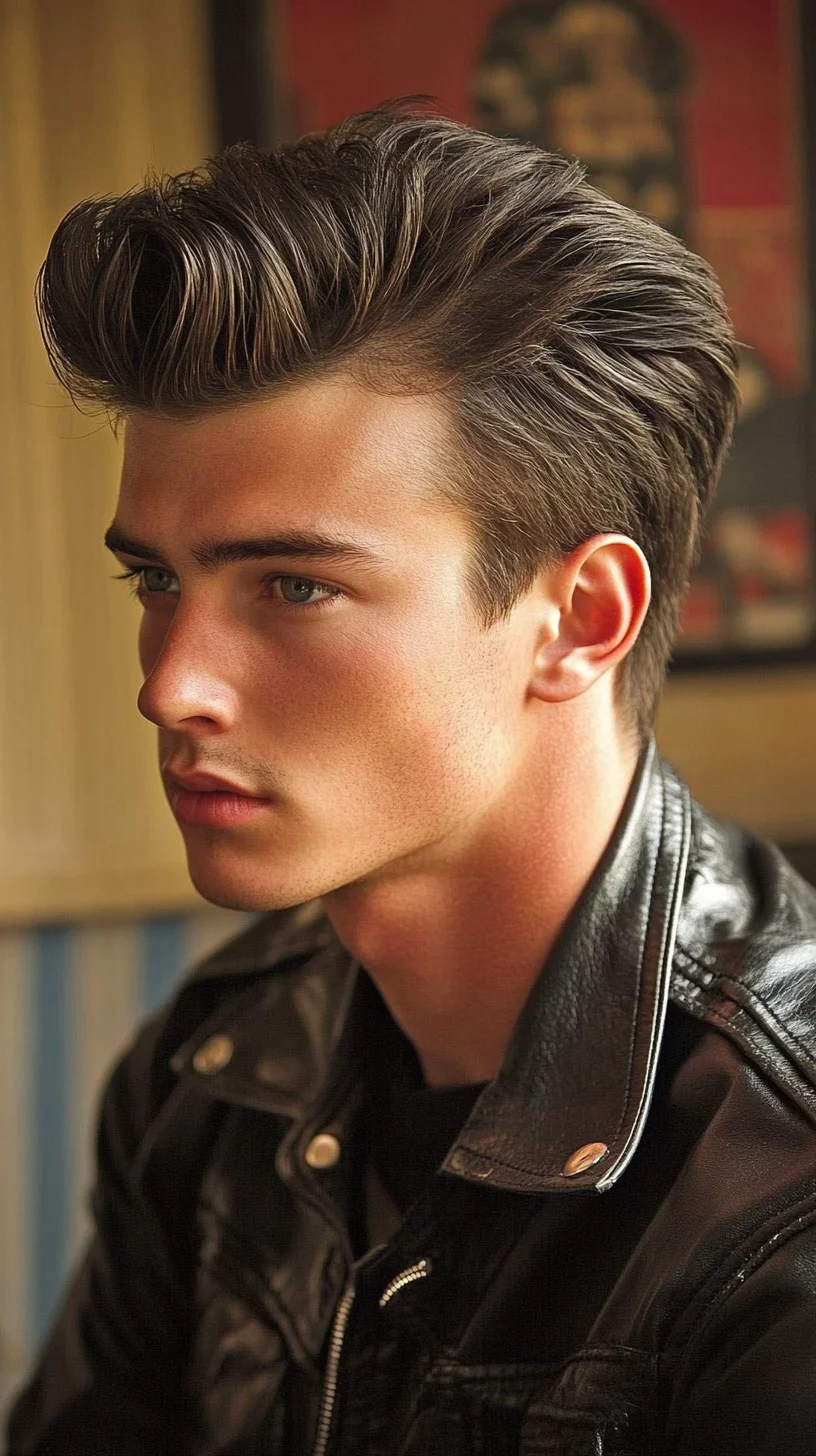 Effortlessly Chic: The Timeless Textured Pompadour