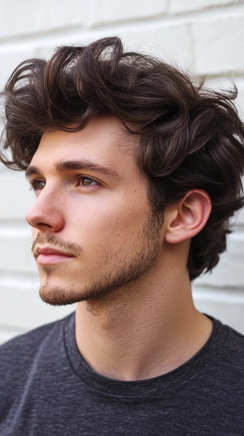 Effortlessly Chic: The Voluminous Textured Hairstyle for Modern Men