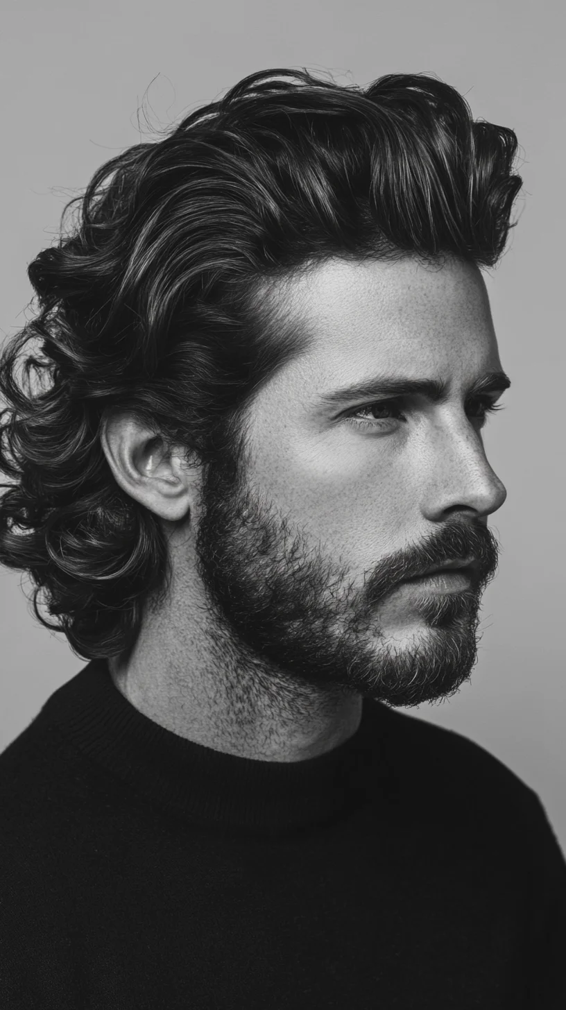 Effortlessly Chic: The Wavy, Textured Look for Modern Men