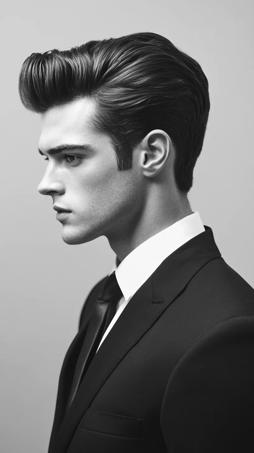 Effortlessly Chic Vintage Pompadour: Elevate Your Look with Timeless Elegance