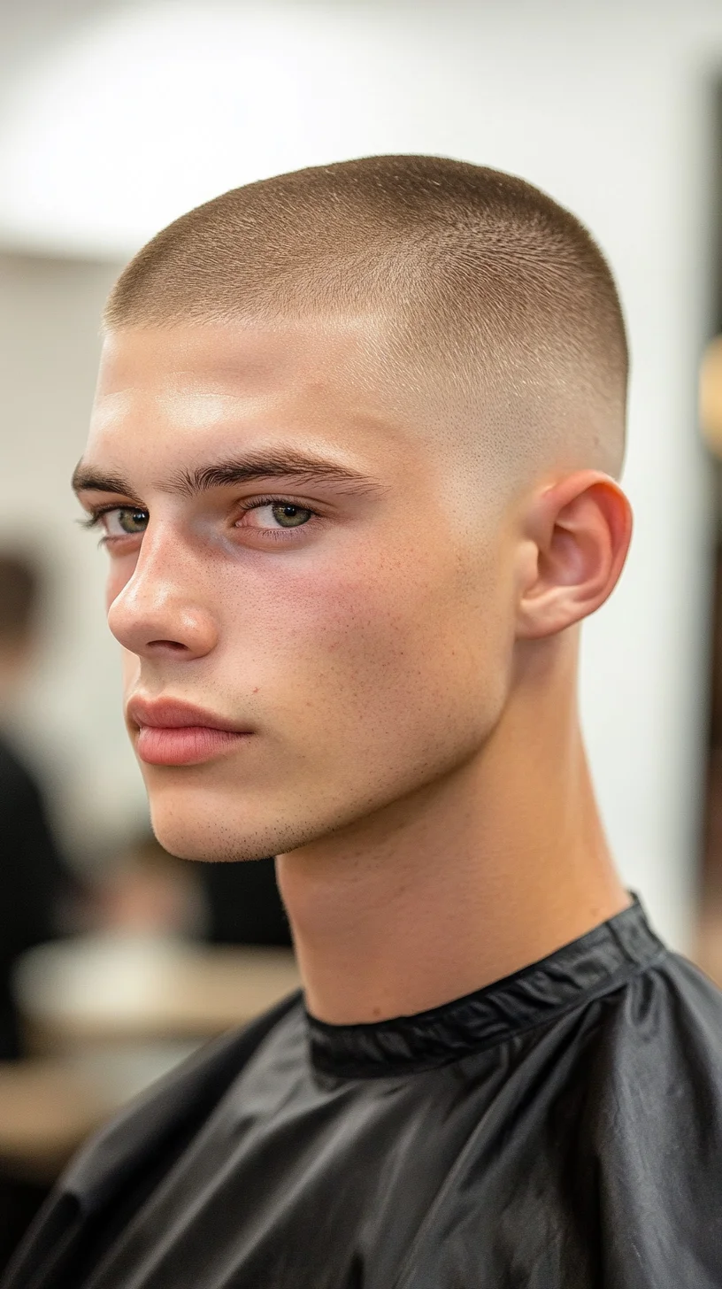 Effortlessly Cool and Clean: The Modern Buzz Cut Redefining Masculine Style