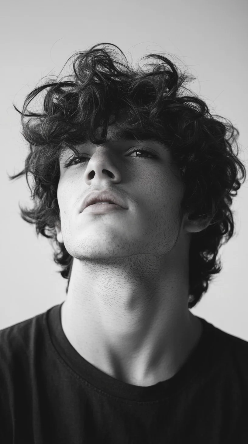 Effortlessly Cool: Embrace the Natural Curls with This Stylish Look