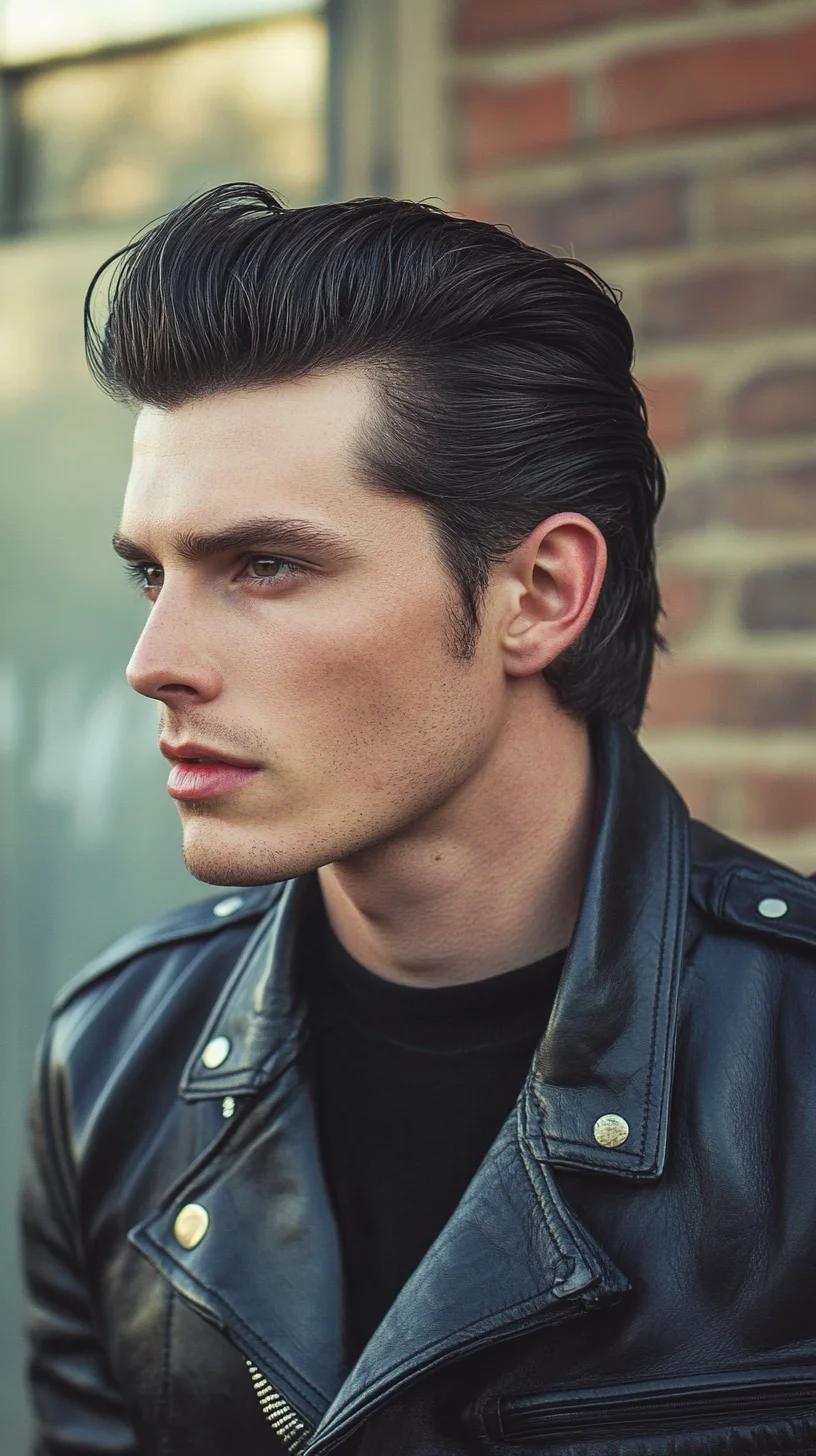 Effortlessly Cool Slicked-Back Hair: A Timeless Statement