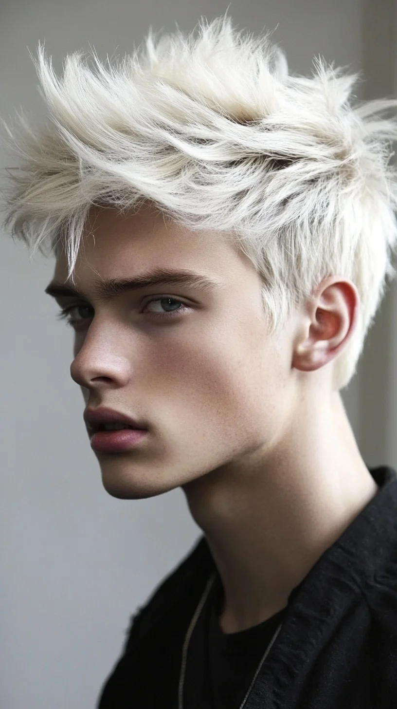 Effortlessly Cool Textured Blonde Crop for a Modern Edge