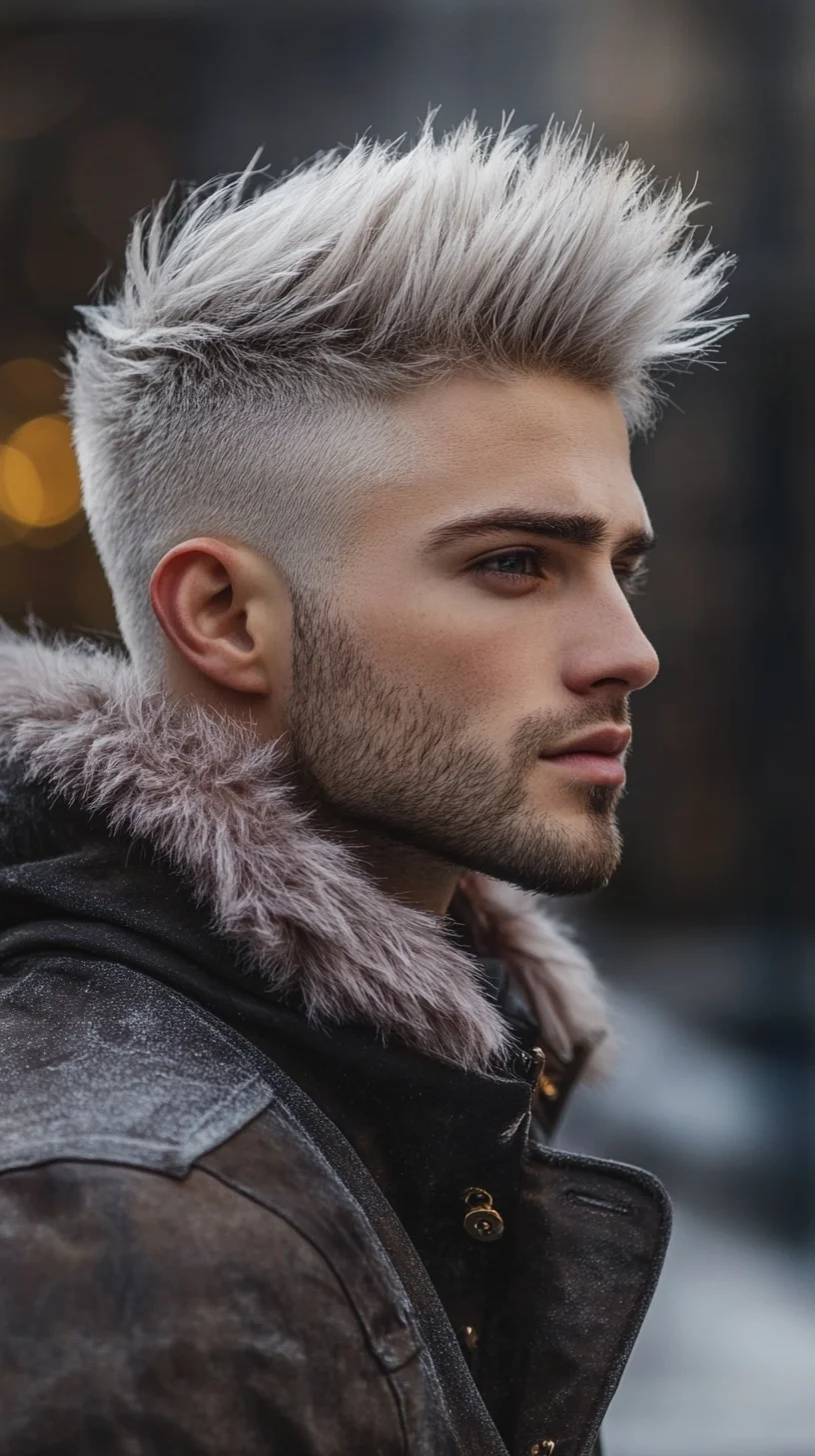 Effortlessly Cool Textured Faux Hawk: A Modern Style for the Bold