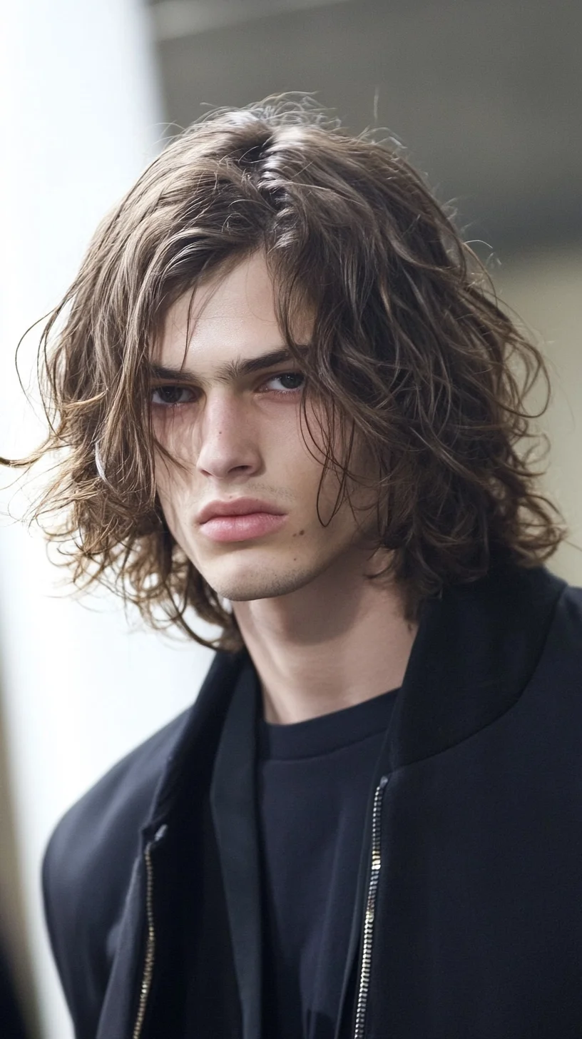 Effortlessly Cool: The Modern Wavy Shag for a Laid-Back Vibe