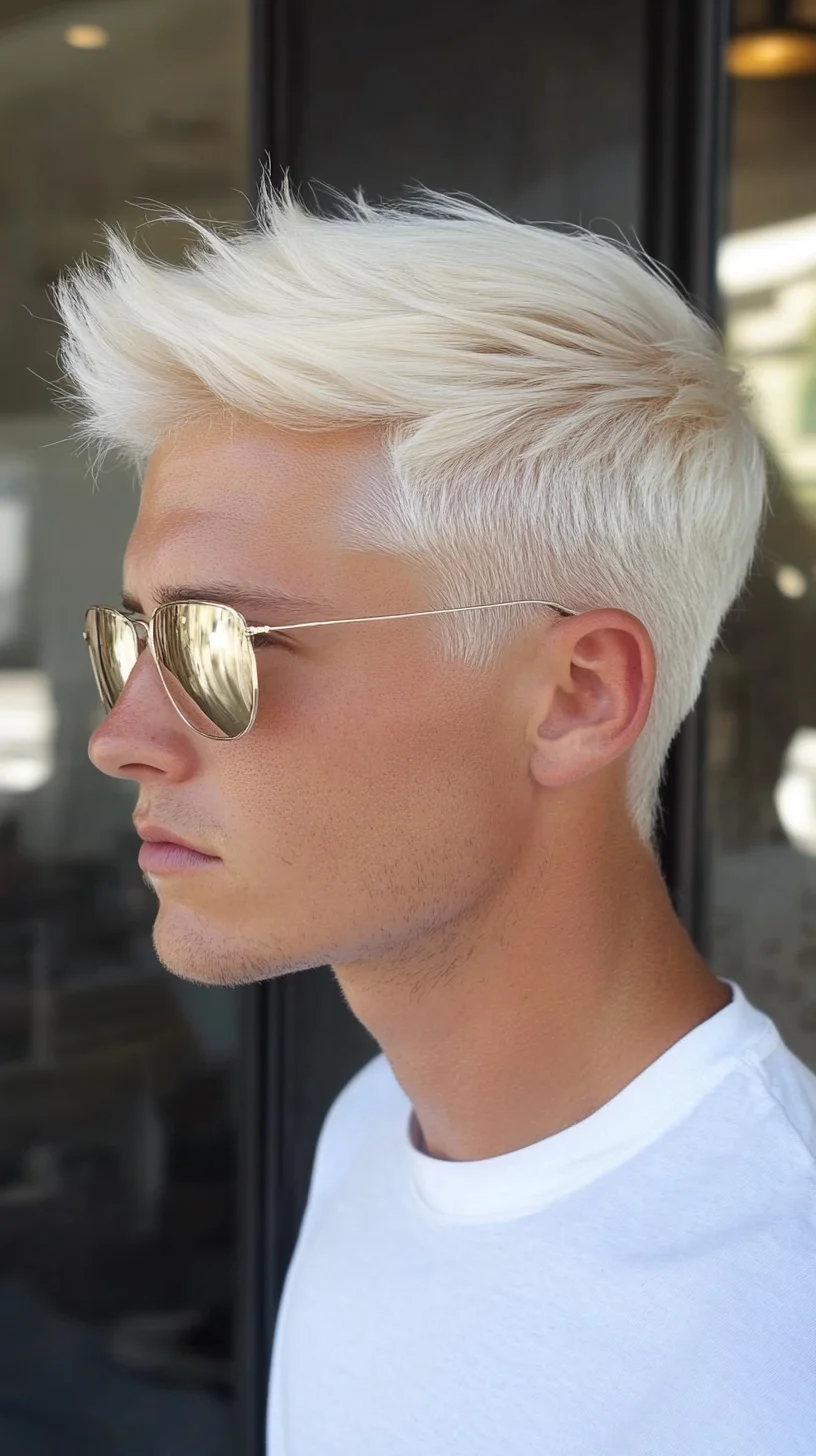 Effortlessly Cool: The Textured Blonde Crop Perfect for Modern Trendsetters