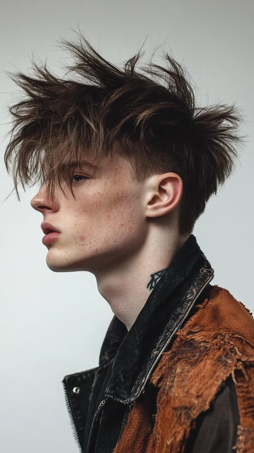 Effortlessly Edgy: Mastering the Messy Textured Hairstyle