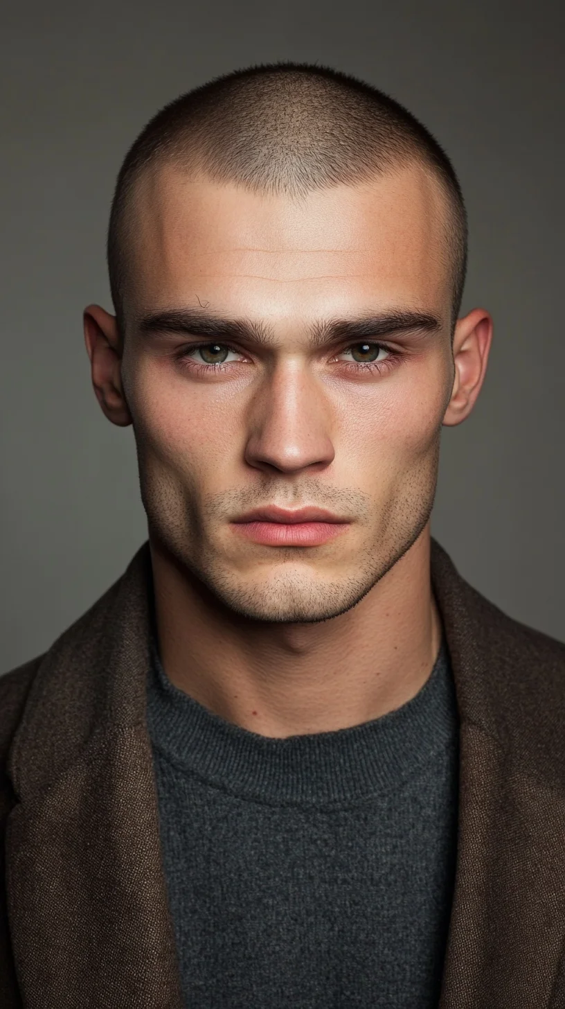 Effortlessly Edgy: The Bold & Clean Buzz Cut for a Modern Look