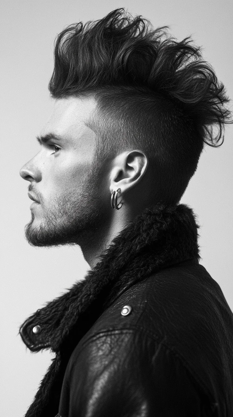 Effortlessly Edgy: The Bold Textured Quiff for Maximum Impact