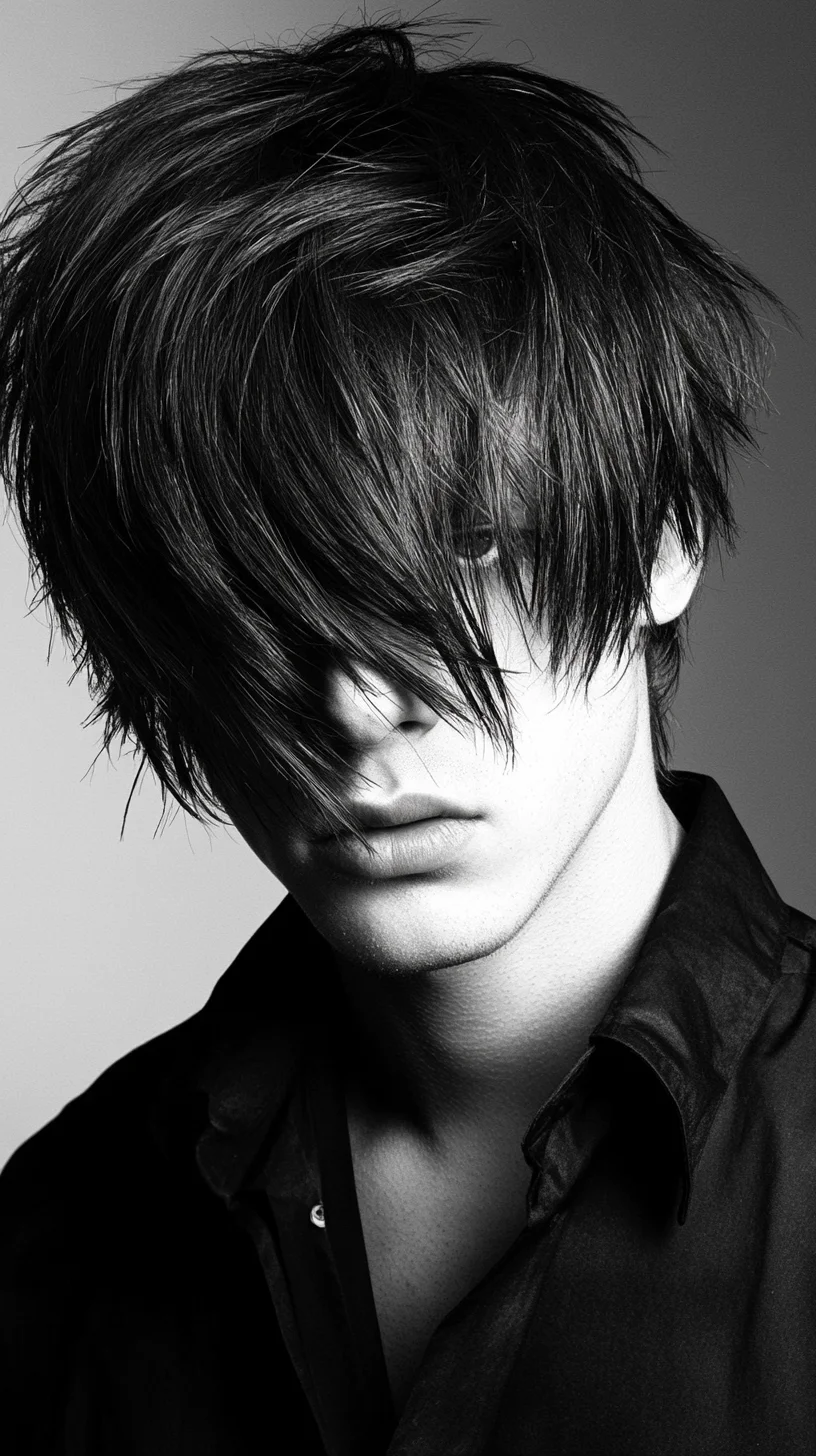 Effortlessly Edgy: The Choppy Fringed Hairstyle for a Bold Look