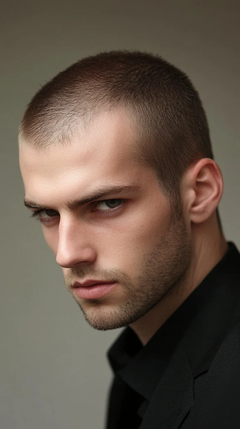 Effortlessly Edgy: The Modern Buzz Cut for a Bold Look