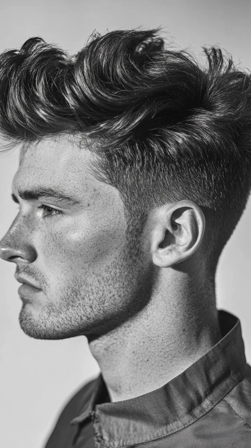 Effortlessly Edgy: The Modern Textured Quiff for a Bold Look