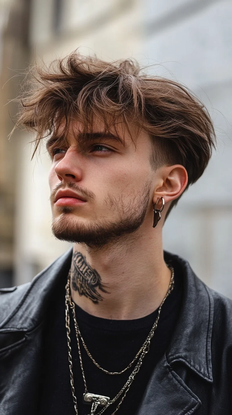 Effortlessly Edgy: The Textured Tousled Hairstyle for Modern Men