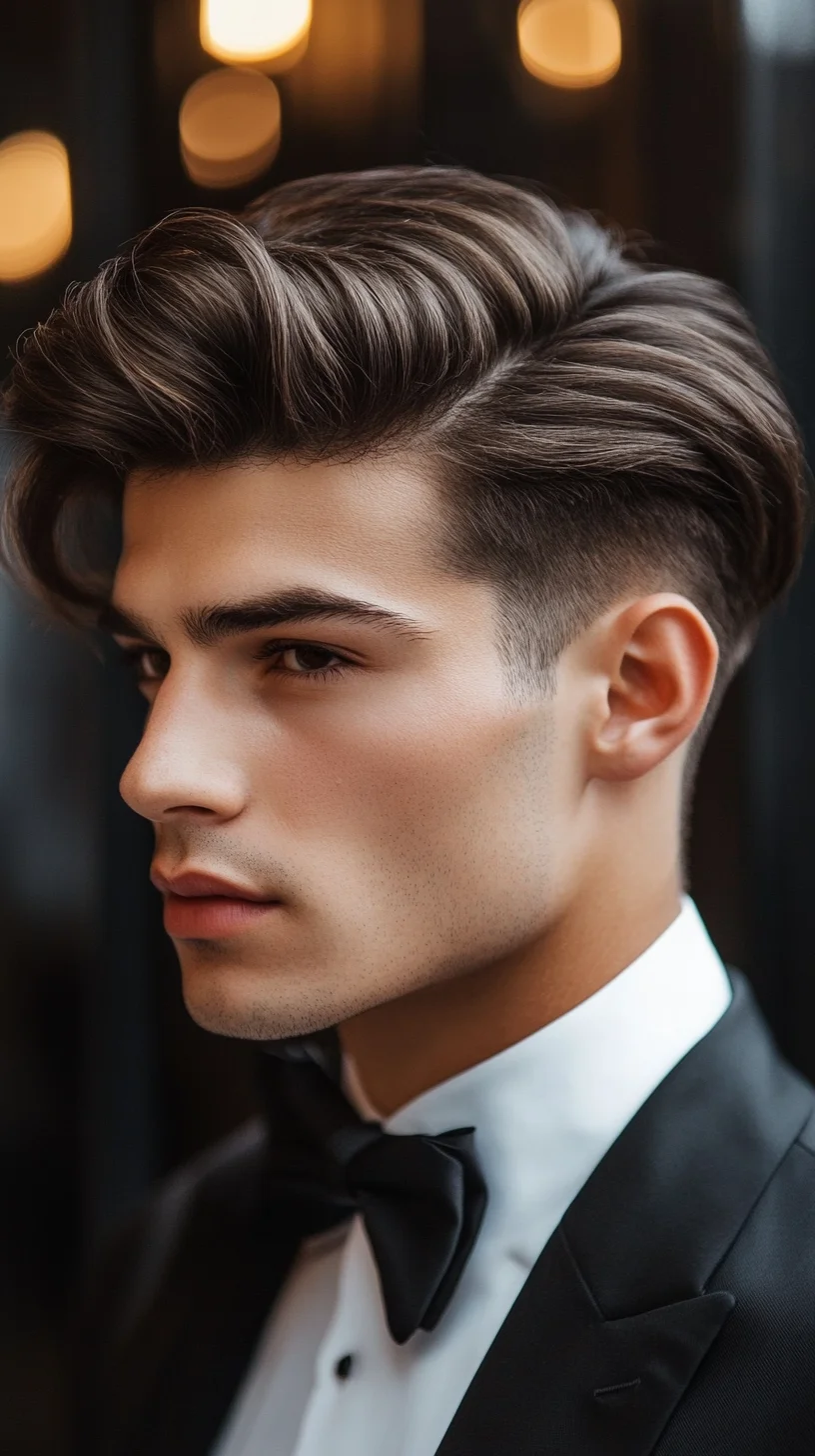 Effortlessly Sleek Side-Parted Hairstyle for a Polished Look