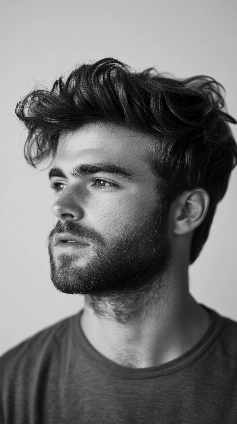 Effortlessly Stylish: The Tousled Textured Wave for Modern Men