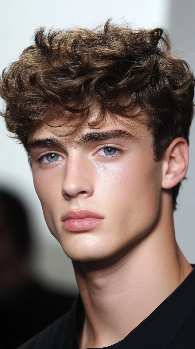 Effortlessly Tousled Curls: A Charming and Versatile Hairstyle for Men