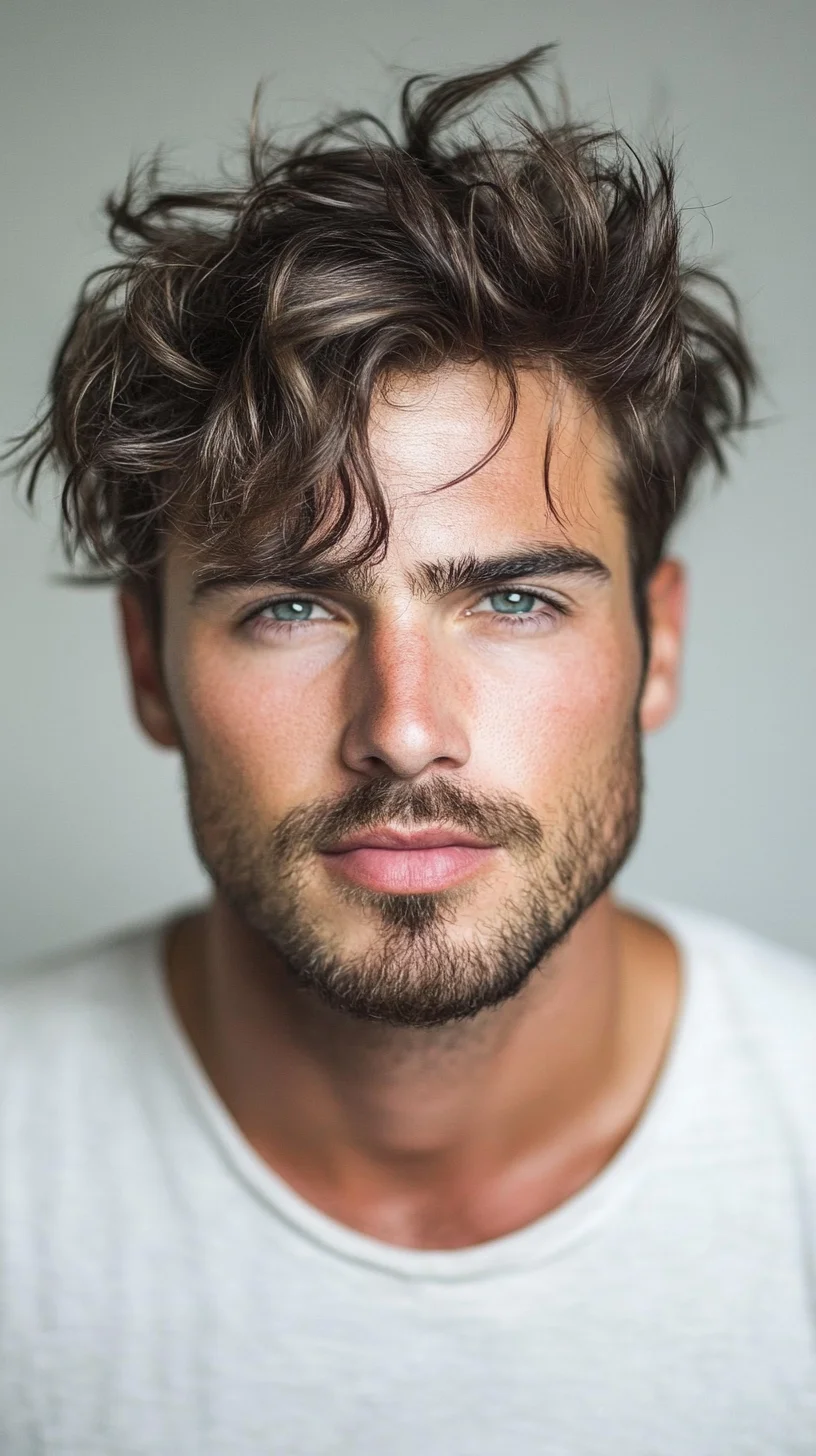 Effortlessly Tousled Curls: The Modern Dreamy Hairstyle for Men