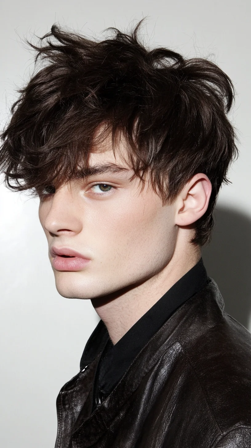 Effortlessly Tousled: The Stylishly Disheveled Hairdo for Modern Men