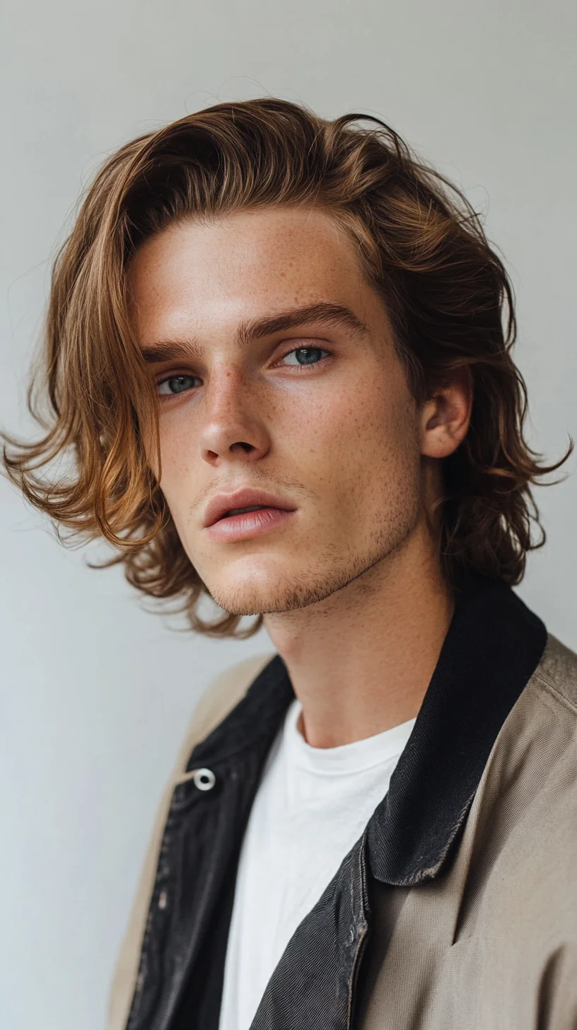 Effortlessly Wavy: The Ideal Medium-Length Hairstyle for a Casual Yet Polished Look