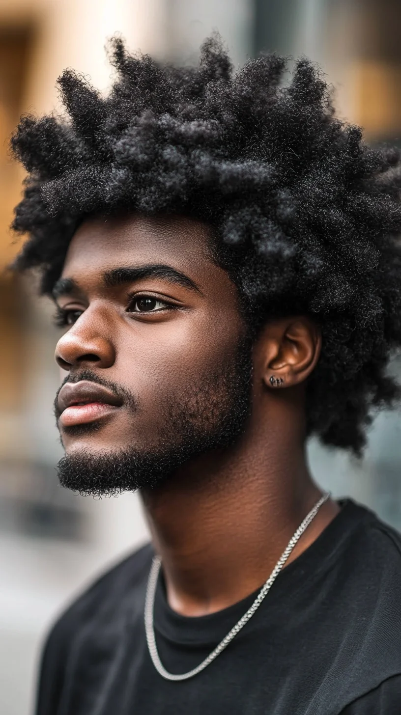 Effortlessly Wild: Mastering the Bold Natural Afro Style