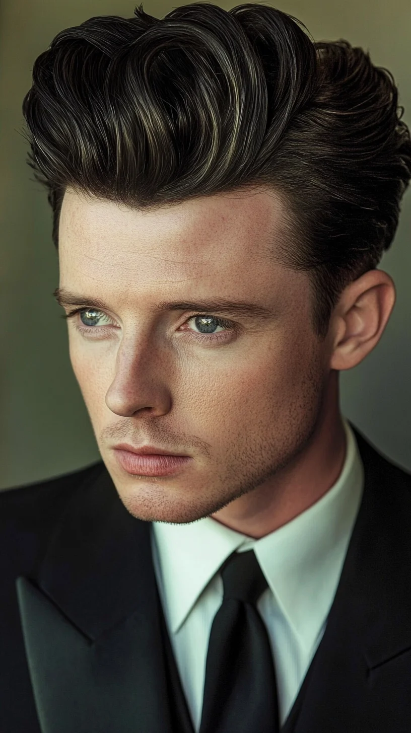 Elevate Your Look: The Sophisticated Textured Pompadour for Modern Gents