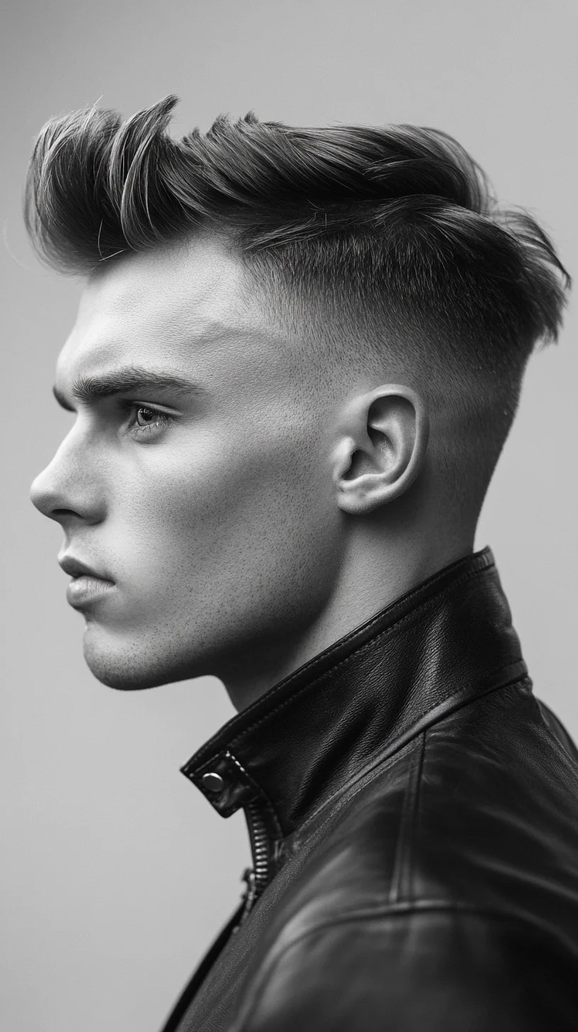 Elevate Your Look with a Sharp and Stylish Textured Pompadour