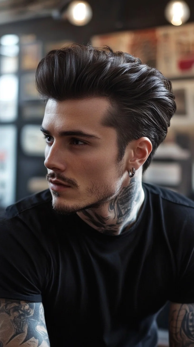 Elevate Your Look with a Sleek Modern Pompadour Hairstyle