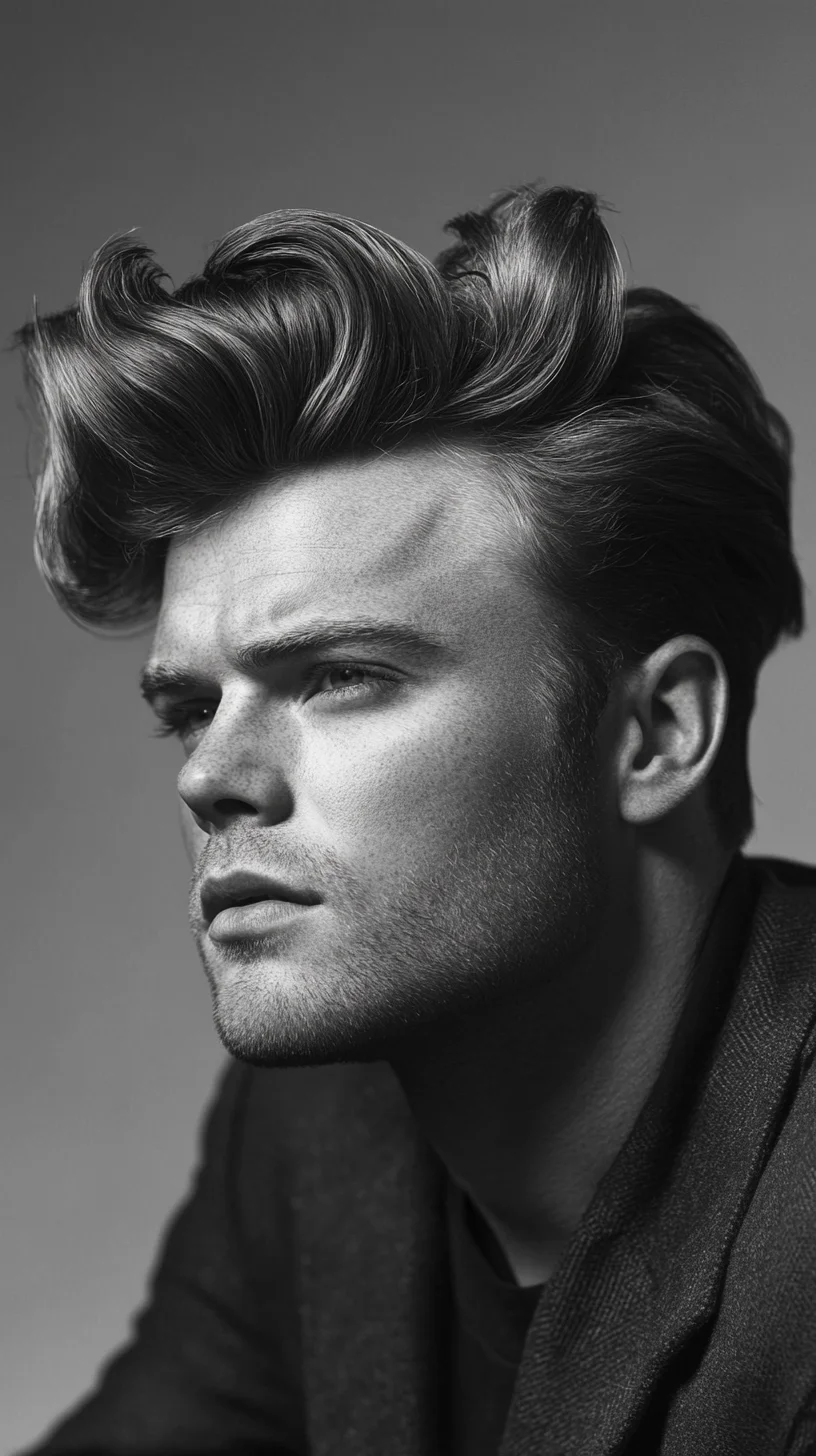 Elevate Your Look with a Voluminous Retro Quiff for Effortless Style