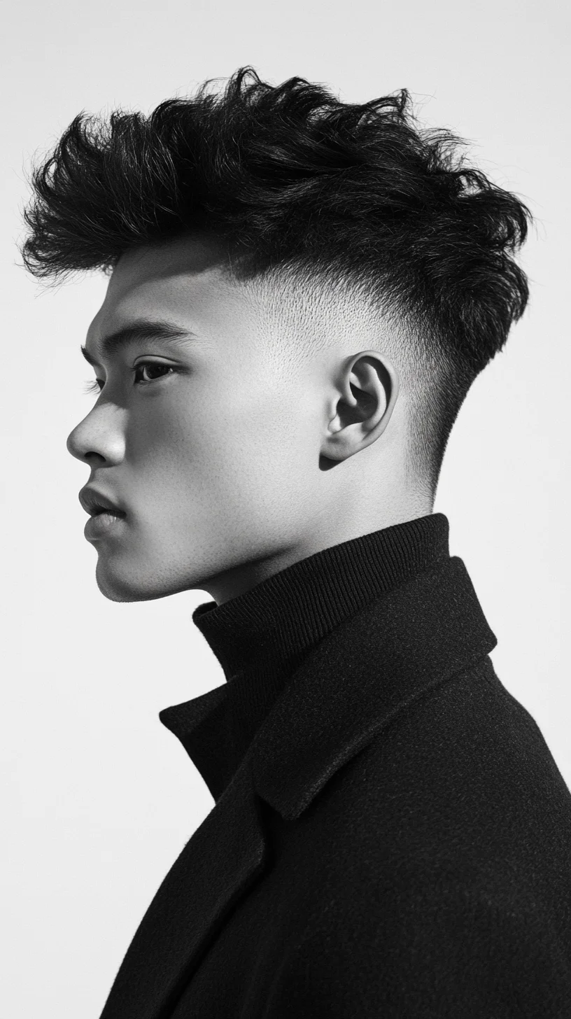 Elevate Your Look with an Edgy Textured Quiff Perfect for Any Occasion