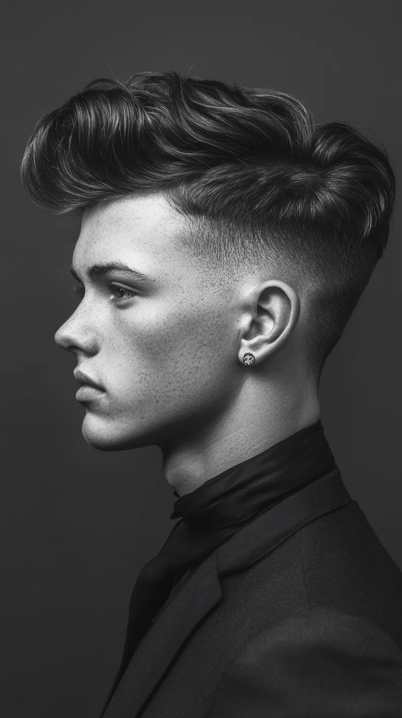 Elevate Your Look with the Bold Volume and Sleek Finish of the Modern Pompadour