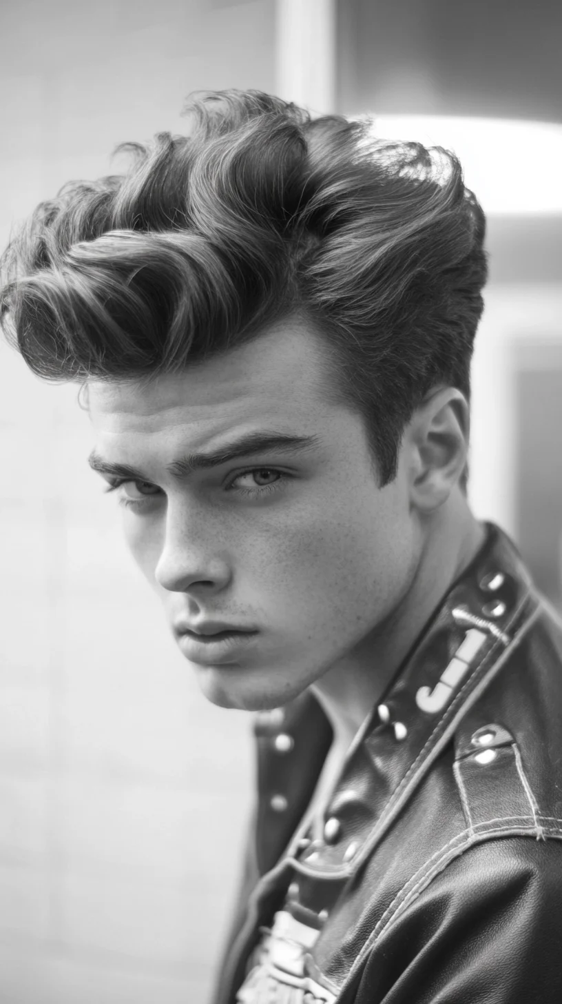 Elevate Your Look with the Charming Retro Pompadour Style