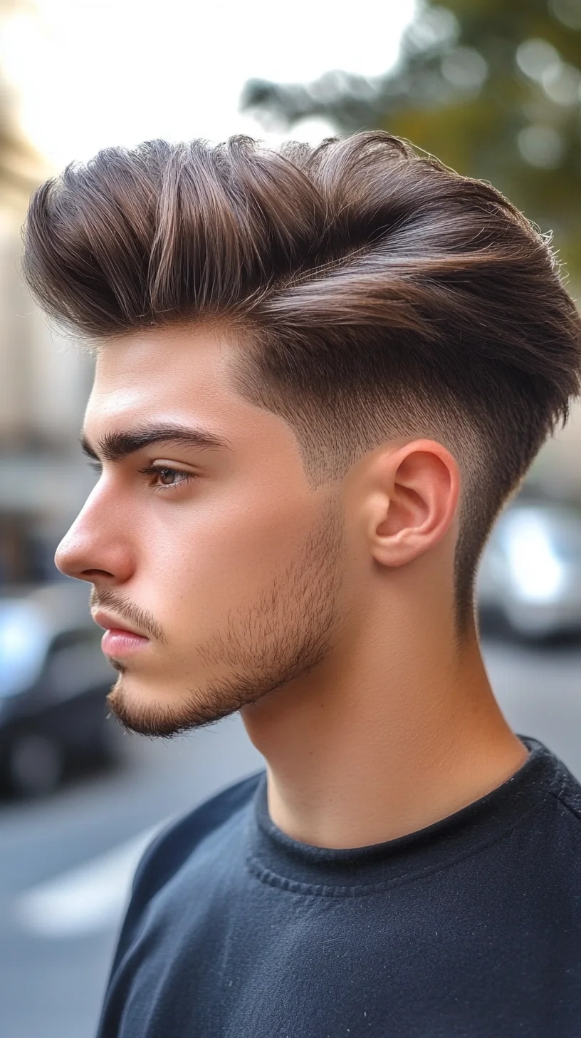 Elevate Your Look with the Sharp and Stylish Voluminous Pompadour