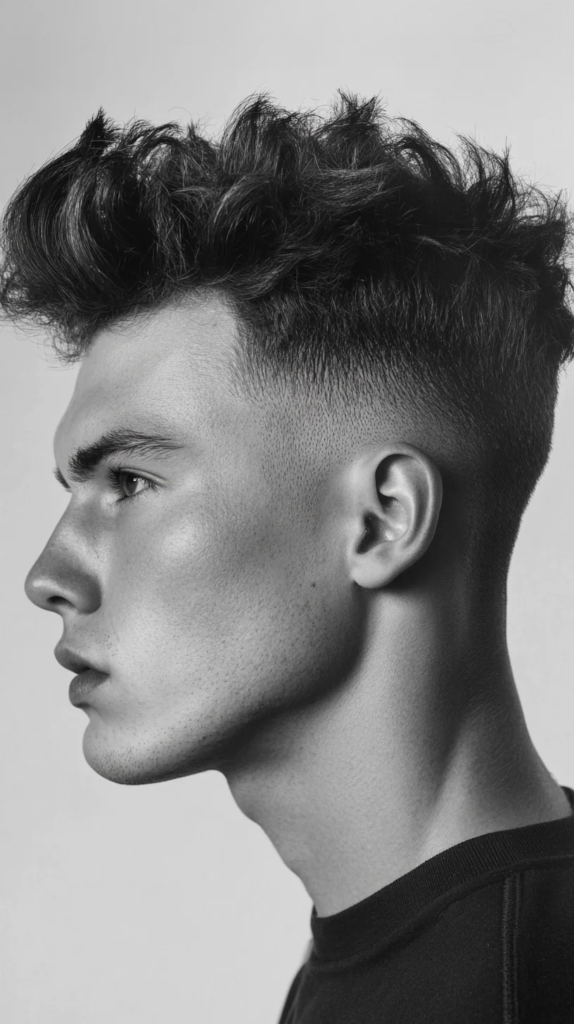 Elevate Your Look with the Textured Top and Clean Fade Hairstyle