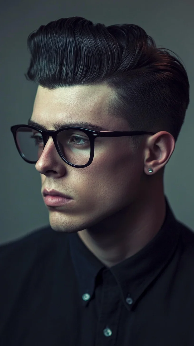 Elevate Your Look with this Sleek, Structured Pompadour Hairstyle