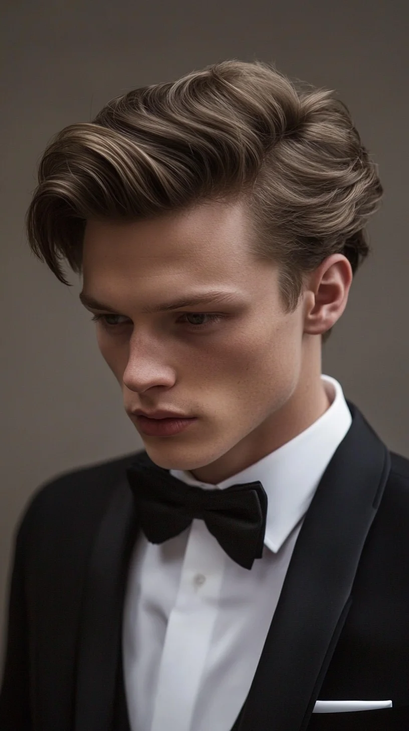 Elevate Your Look with Timelessly Sophisticated Side-Parted Waves