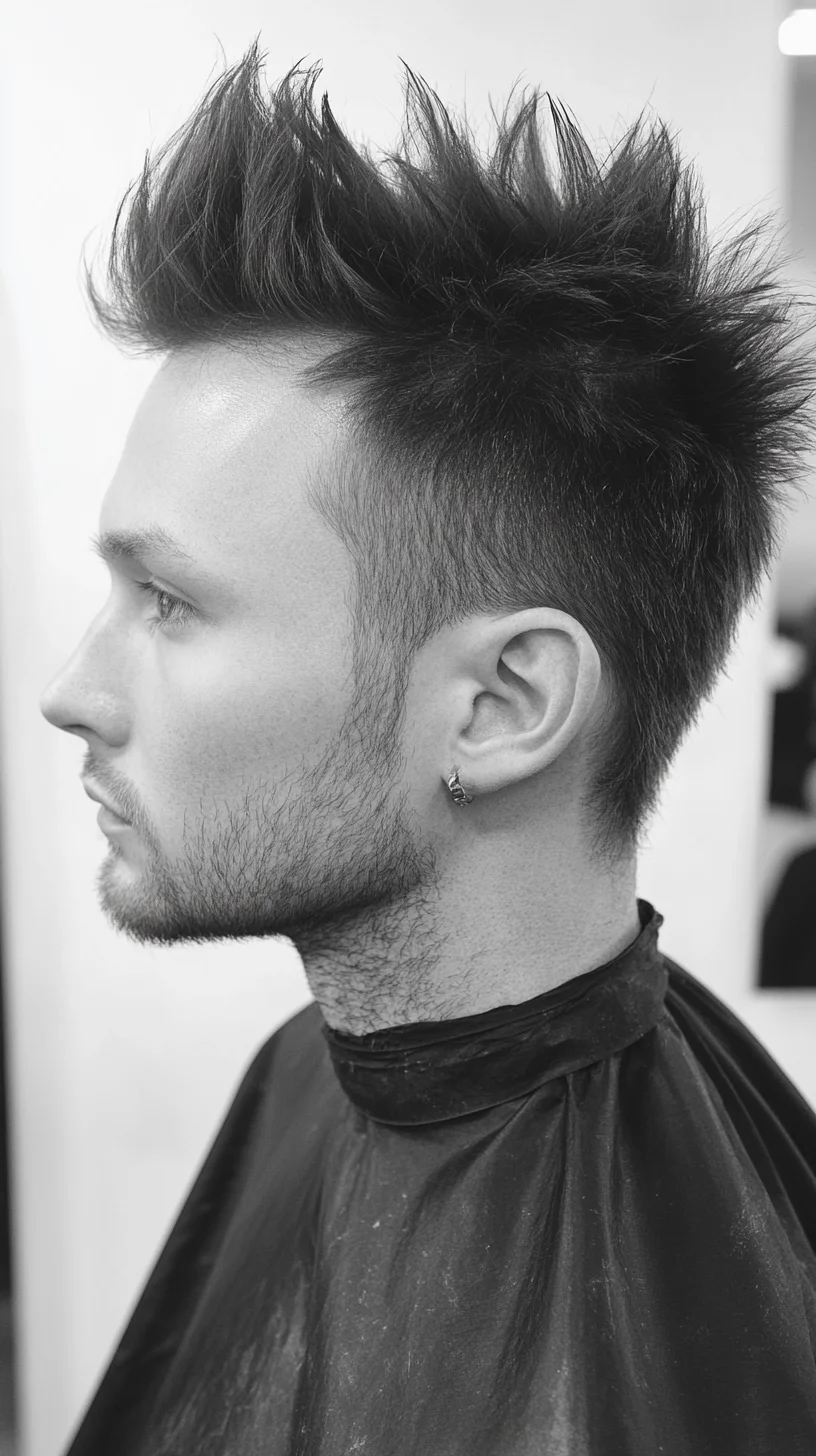 Embrace the Edgy Elegance of the Modern Spiked Faux Hawk